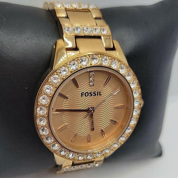 Fossil Jesse ES3020 Women's Stainless Steel Rose Gold Analog Quartz Watch BC63 - Picture 4 of 11